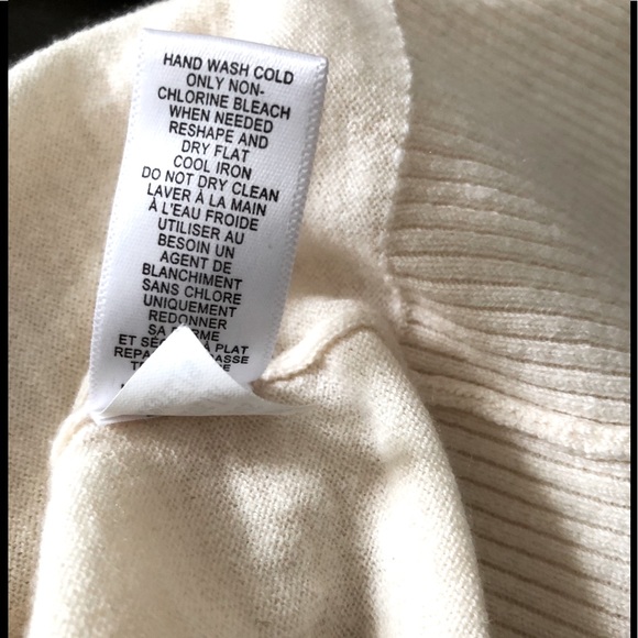 BANANA REPUBLIC cream hooded long cardigan NWOT S! - Picture 10 of 10